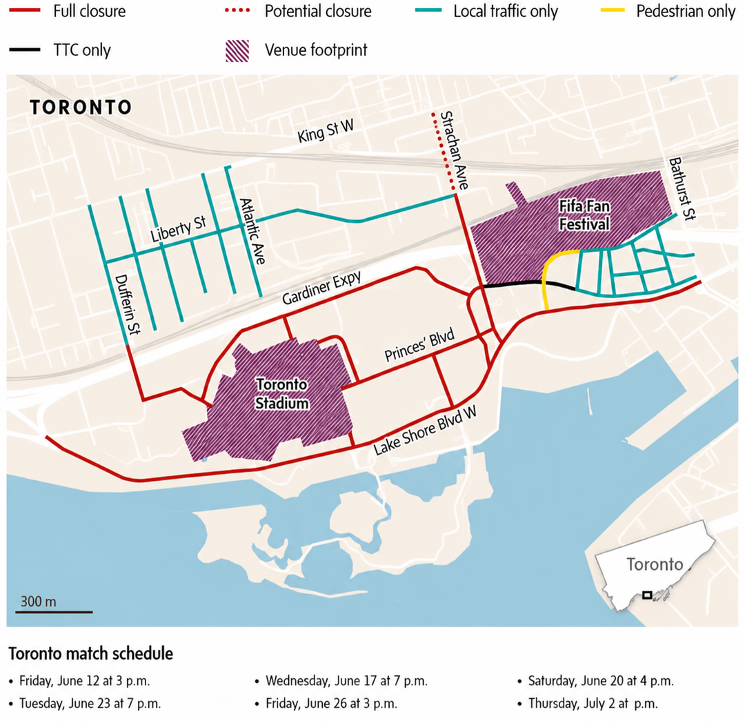 FIFA World Cup 2026: Road Closures and Flower Deliveries in Toronto