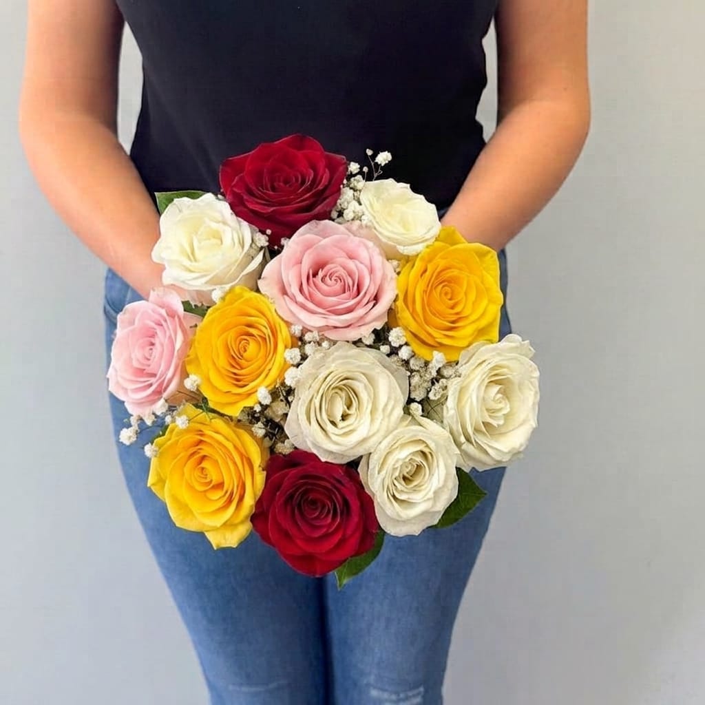 12 MIXED ROSES (4 OPTIONS TO CHOOSE FROM)